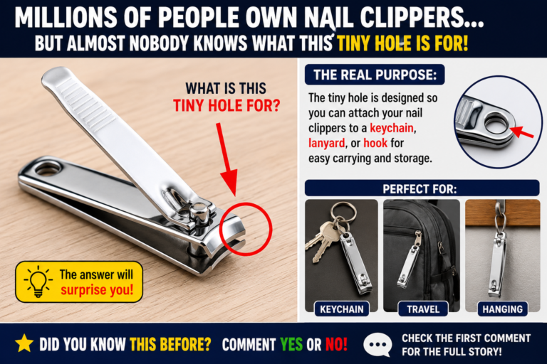 Millions of People Own Nail Clippers… But Almost Nobody Knows What This Tiny Hole Is For