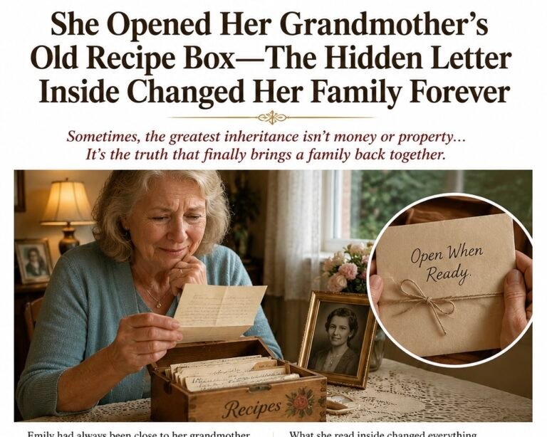 She Opened Her Grandmother’s Old Recipe Box—The Hidden Letter Inside Changed Her Family Forever