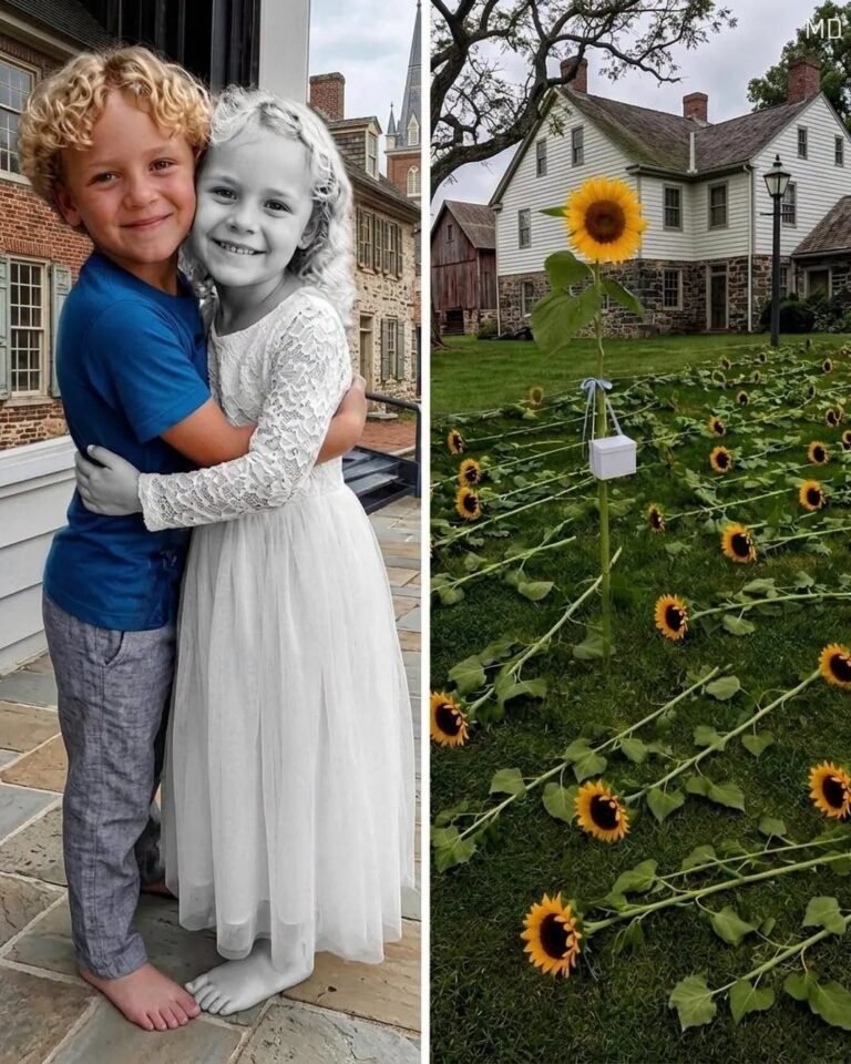 Someone Destroyed My Son’s Sunflower Memorial — The White Box Left Behind Offered an Impossible Truth