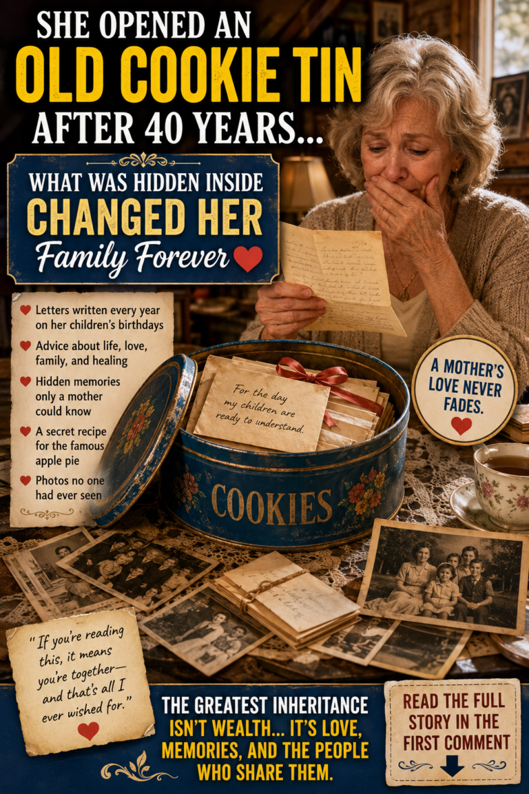 She Opened an Old Cookie Tin After 40 Years—What Was Hidden Inside Changed Her Family Forever