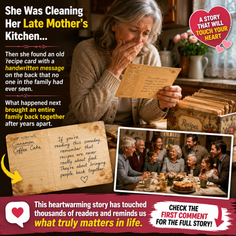 She Was Cleaning Her Late Mother’s Kitchen When She Found an Old Recipe Card—What Was Written on the Back Left Her in Tears
