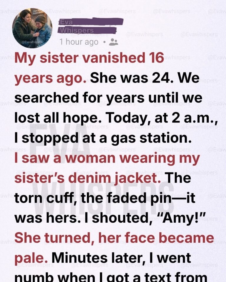My Sister Vanished…