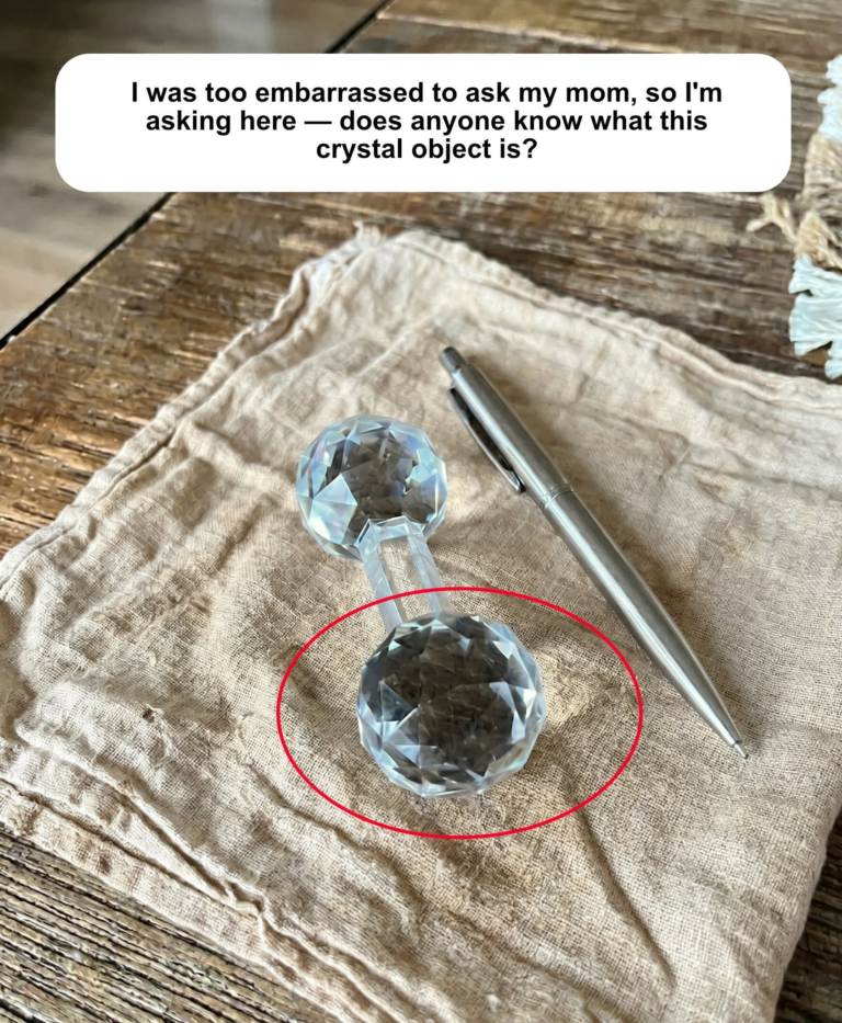 I was too embarrassed to ask my mom, so I’m asking here — does anyone know what this crystal object is?
