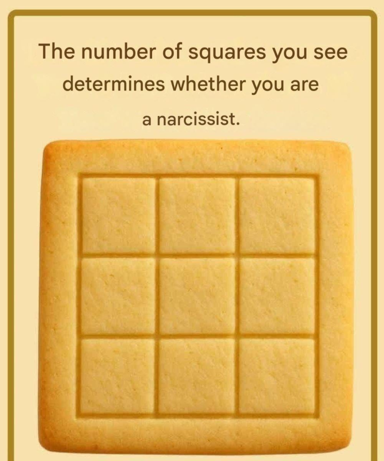 The number of squares you see determines whether you are a narcissist