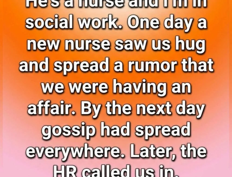 A Simple Hug at Work Led to a Major Misunderstanding and an Unexpected Lesson About Assumptions .