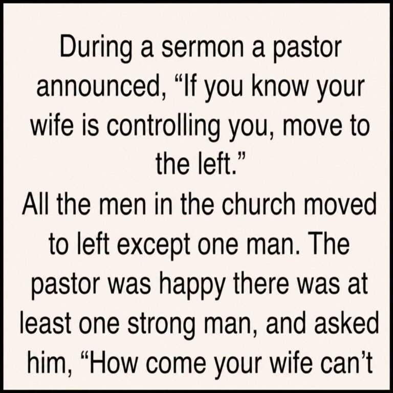 During a sermon a pastor announced