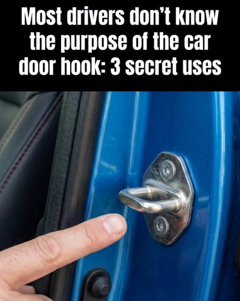 The Hidden Job of That Little Hook on Your Car Door