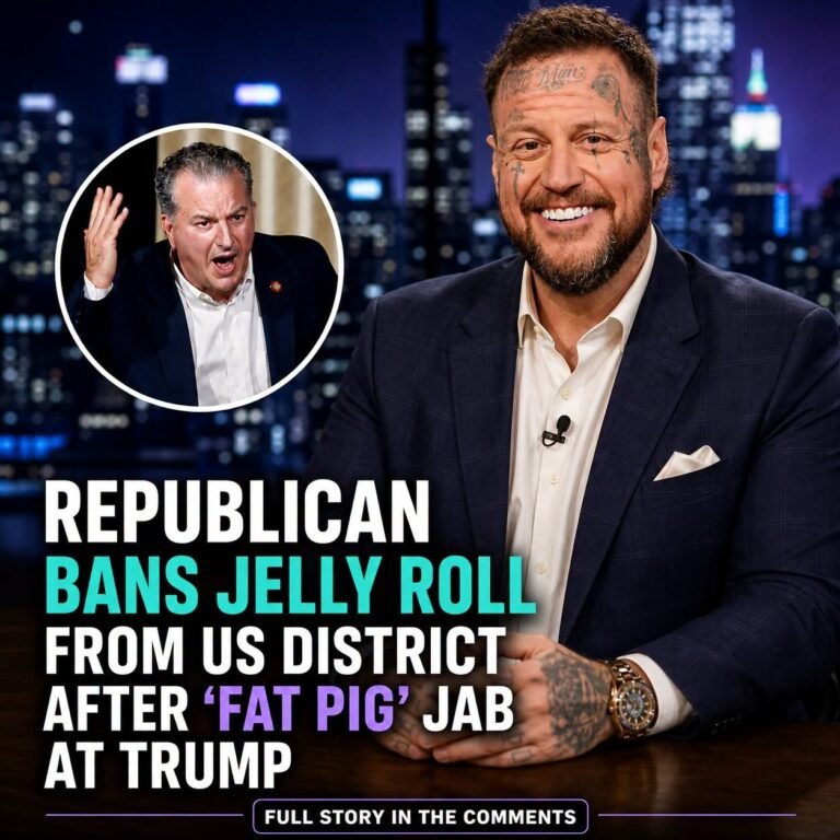 Republican bans Jelly Roll from US district after ‘fat pig’ jab at Trump