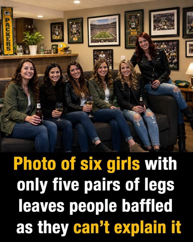 This Optical Illusion Has Everyone Looking Twice: Six Girls, But Only Five Pairs of Legs…
