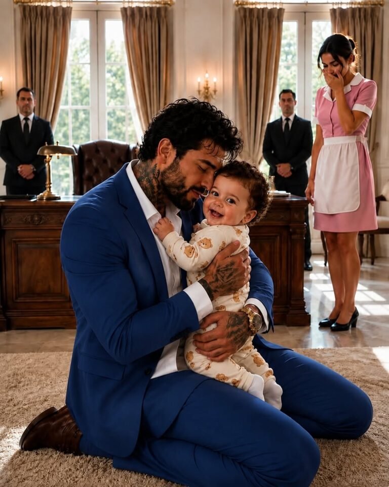 My maid’s eight-month-old baby crawled into my office
