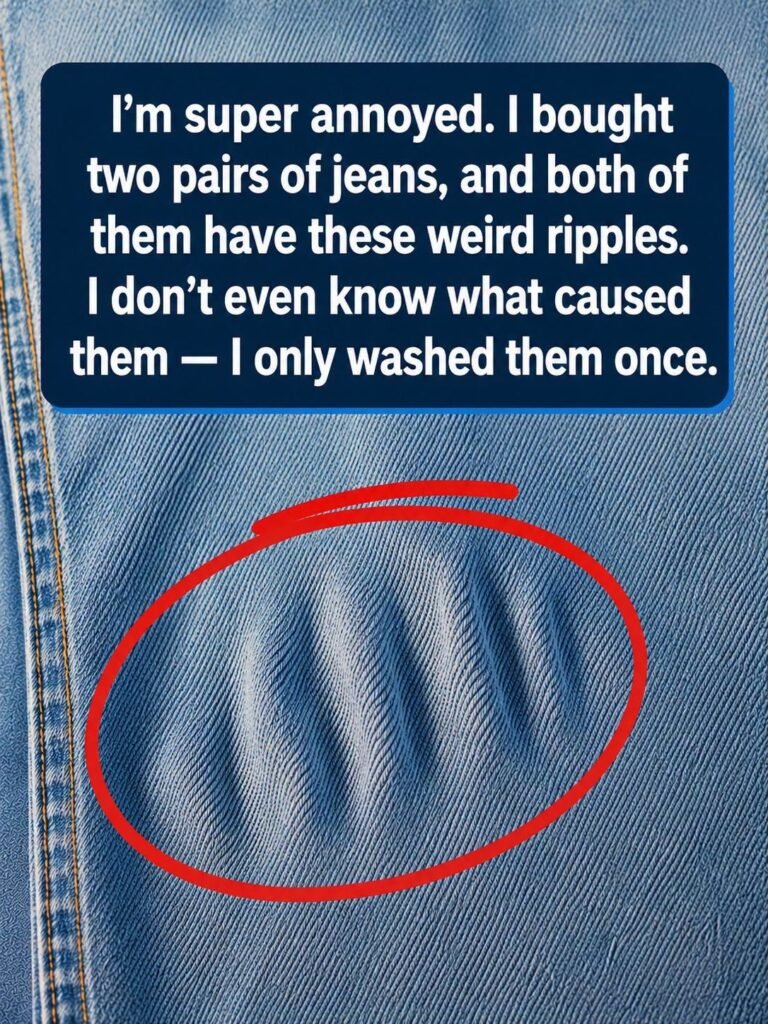 Why Do Jeans Develop Strange Ripples After Washing? Here’s What Could Be Happening.