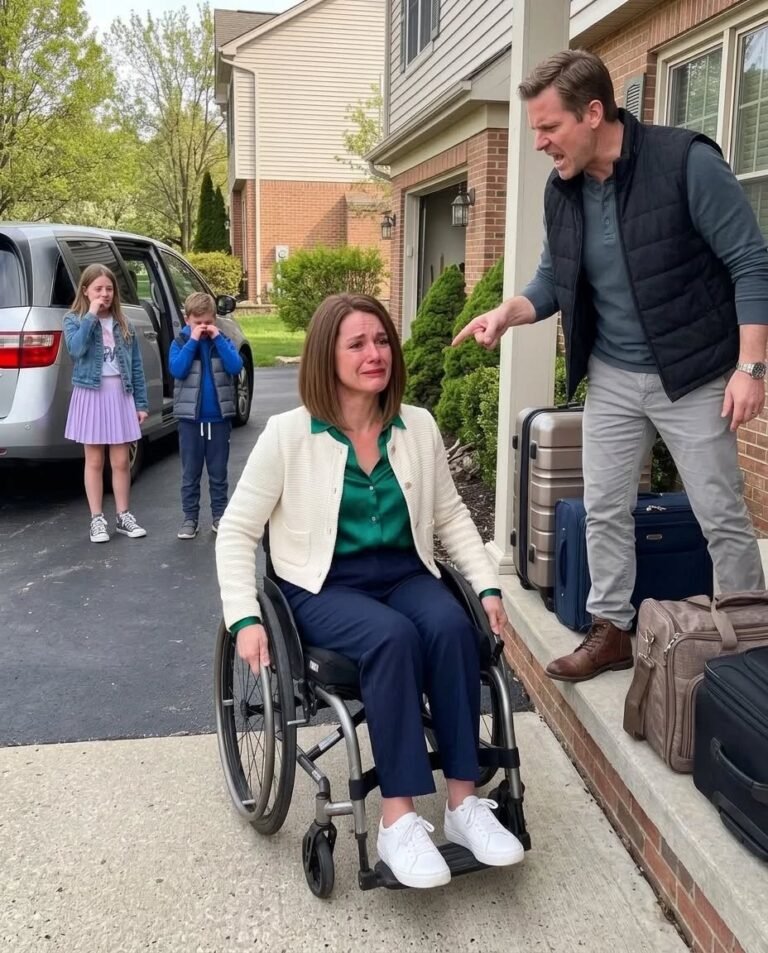 After my accident left me unable to walk, I came home in a wheelchair and found my husband standing beside my packed bags. “Get out. Take your kids. I don’t need you anymore.”