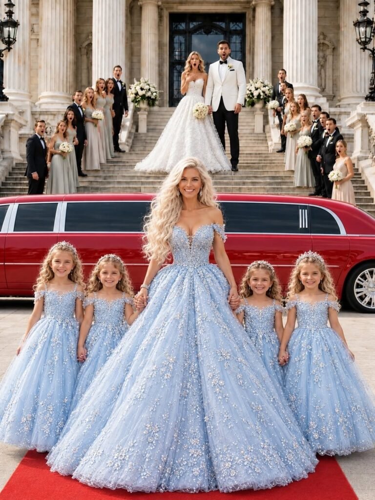 My Ex Invited Me to His Lavish Wedding So I Could “See What I Lost.” He Was Smirking Until I Arrived With My 7-Year-Old Triplets. Then I Placed One Paternity Report on His Table—and His Mother Opened a Mysterious Blue Box…