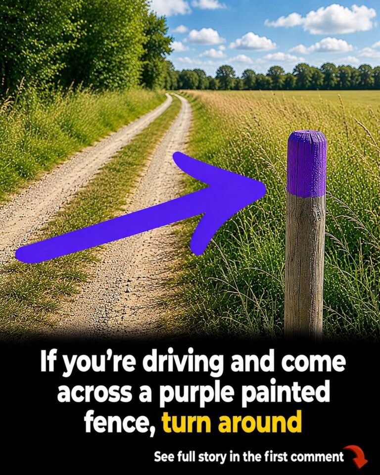 If You Ever See a Fence Painted Purple, There May Be a Reason Behind It