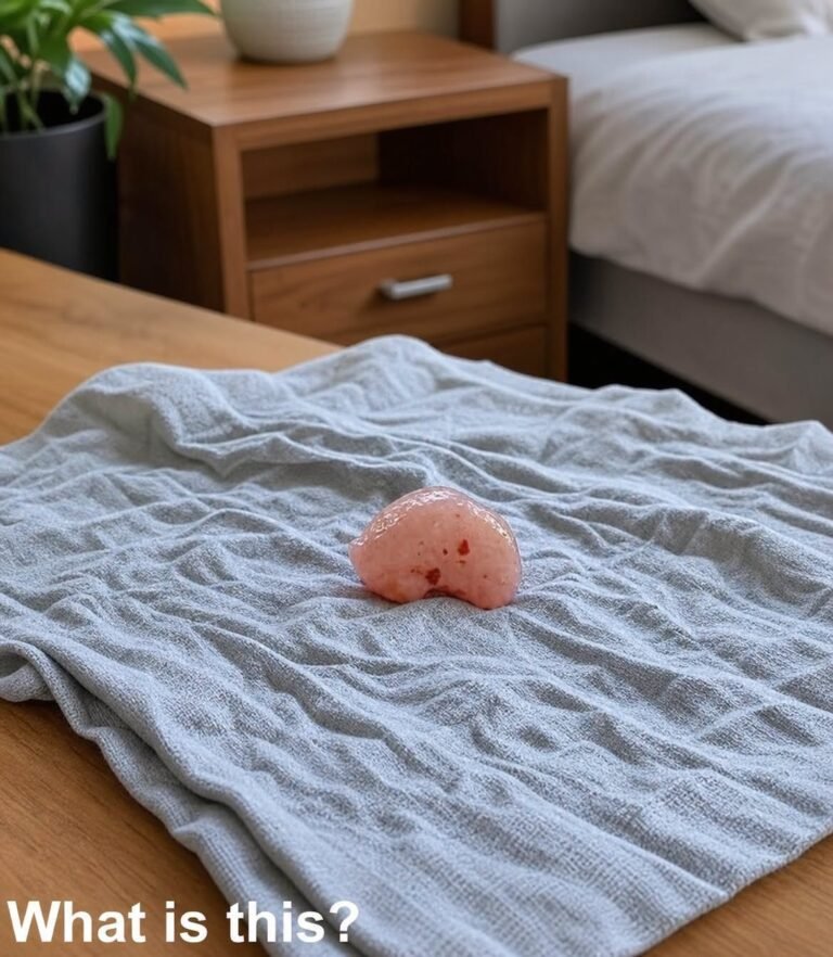 This morning, I woke up and discovered this on my bedsheet.