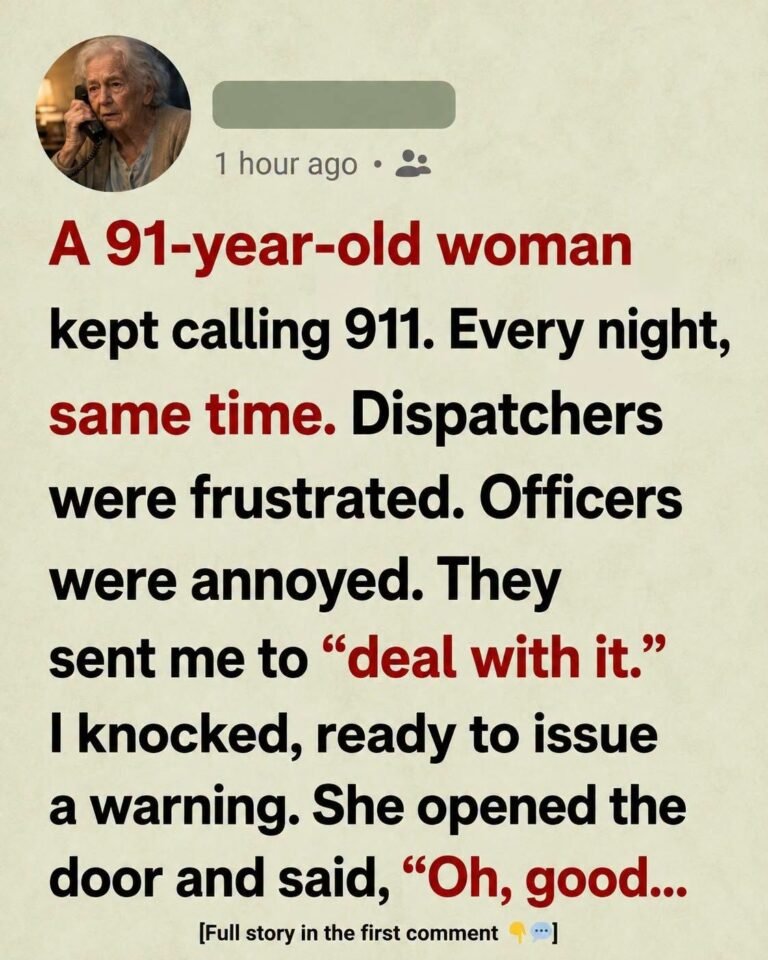 A 91-Year-Old Woman Called 911 Every Night… What I Discovered Changed Me Forever