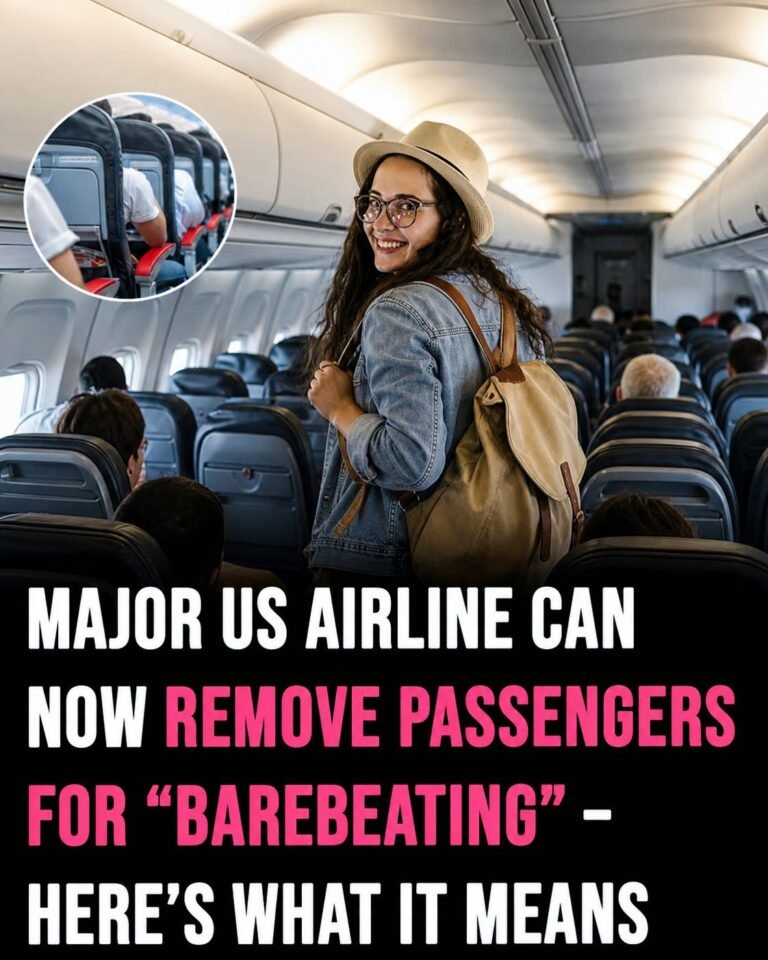 Major US Airline can now remove passengers for “barebeating”