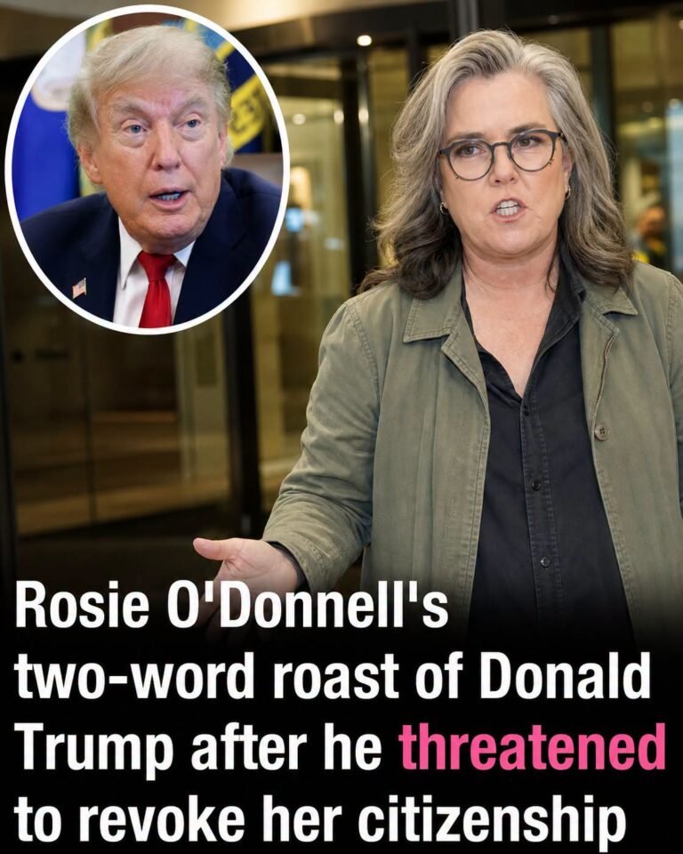 Rosie Odonnells Two Word Roast Of Donald Trump After He Threatened To Revoke Her Citizenship