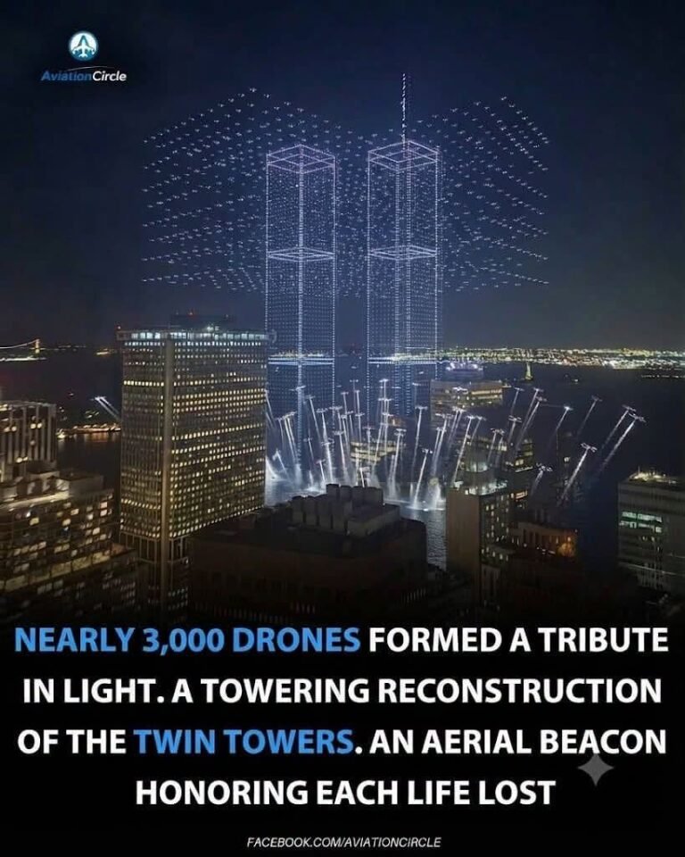 2,977 Lights Rise Over New York Harbor in a Powerful Tribute to the Victims of 9/11