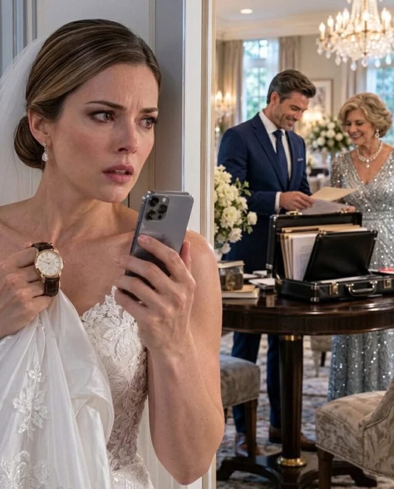 Three hours before my wedding, I returned home for my father’s watch and overheard my fiancé and his mother talking. They were supposed to be at the hotel. Ten minutes later, I canceled everything and what I did next terrified them.