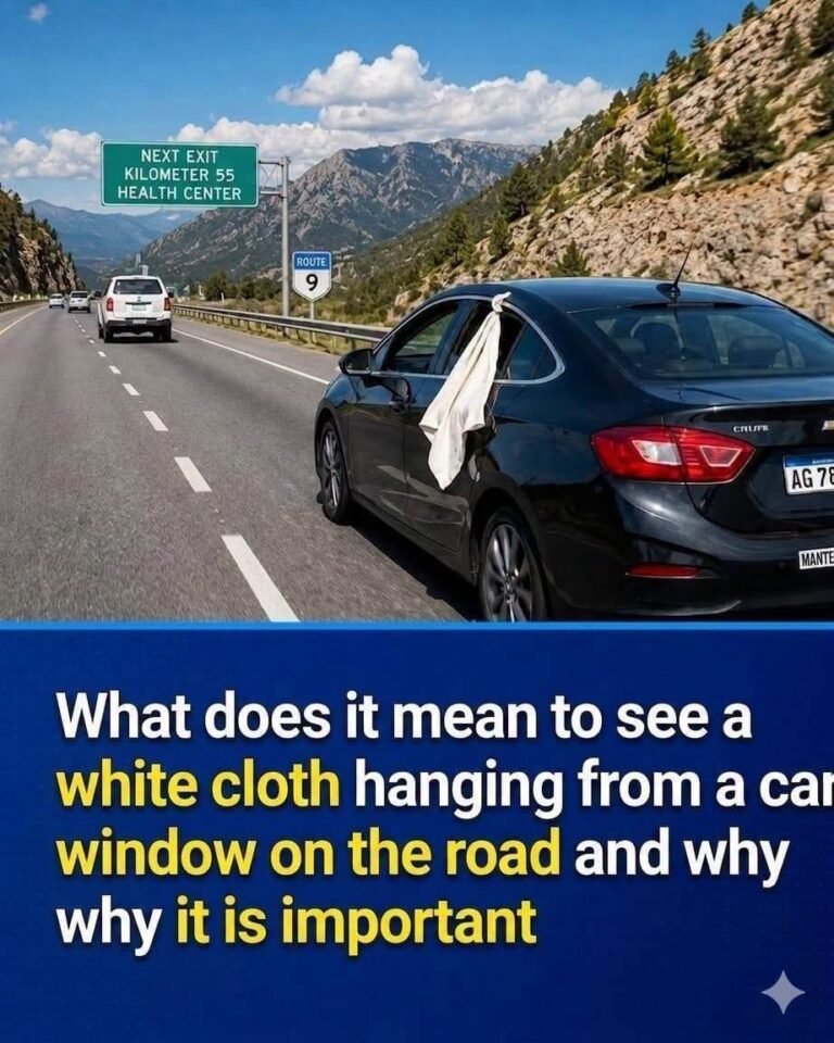 The Hidden Code on Your Windshield: What That White Cloth Actually Means Could Save a Life