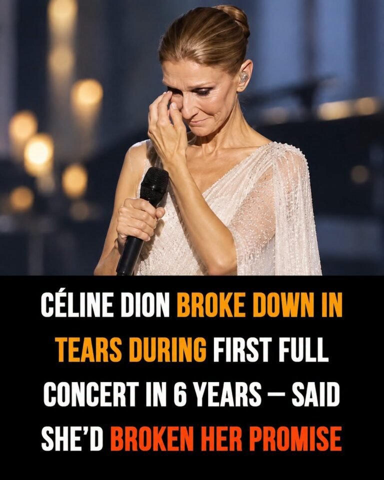 Céline Dion breaks down in tears during first full concert in 6 years