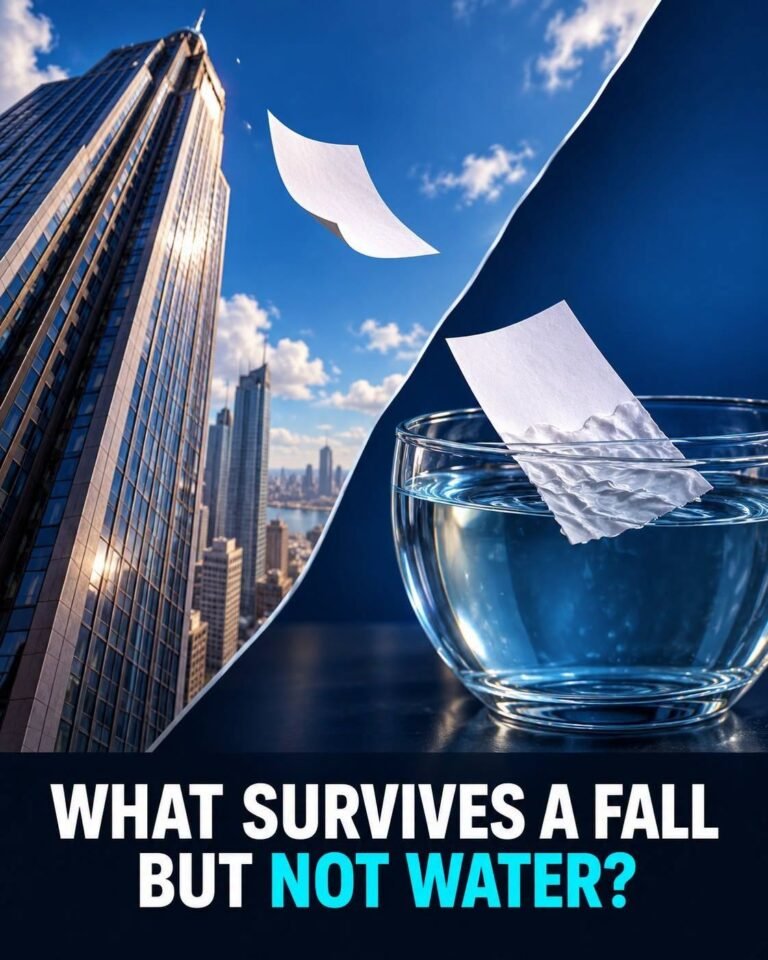 What Survives a Huge Fall but Dies in Water