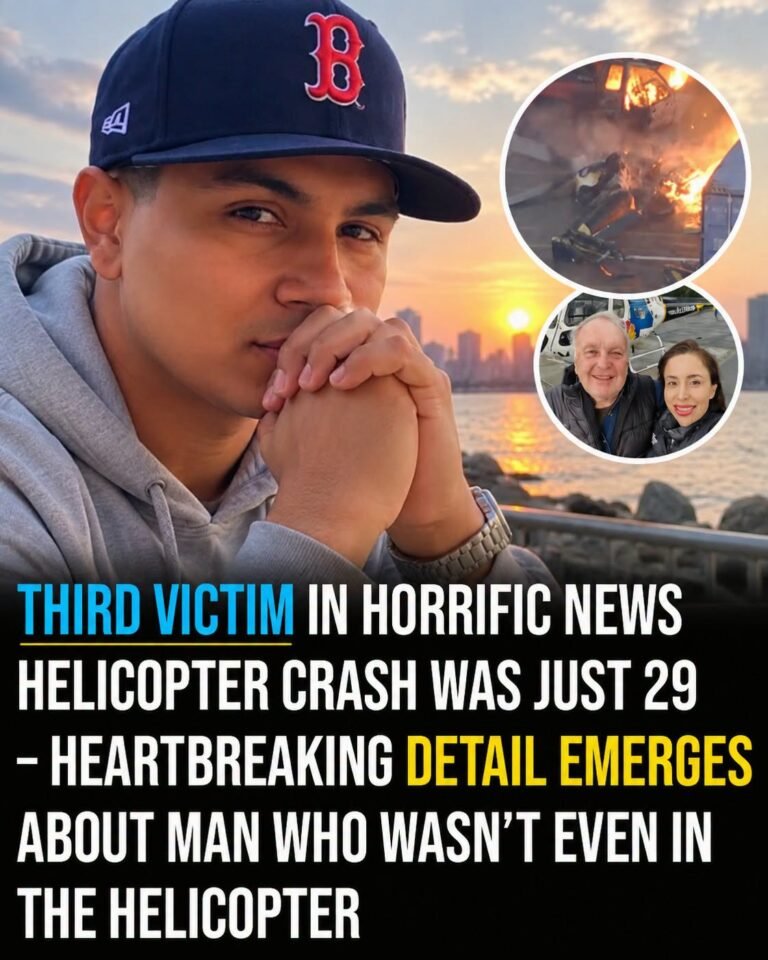 Third victim in horrific news helicopter crash was just 29