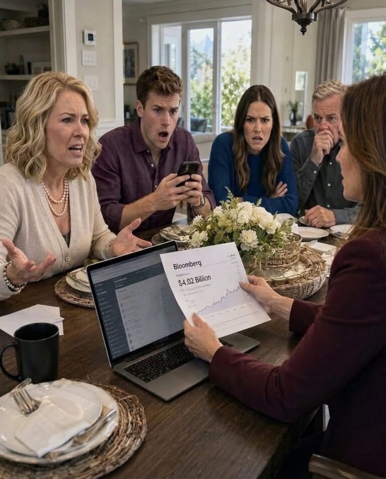 “We’re here to discuss your struggling company,” Mom said sympathetically. My brother choked on his coffee, staring at his phone. “Why is your company valued at $4 billion on Bloomberg?” The room fell silent as…