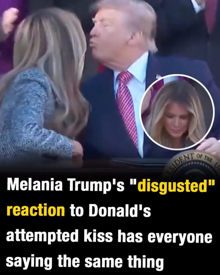 Melania Trump’s “disgusted” reaction to Donald’s attempted kiss has everyone saying the same thing